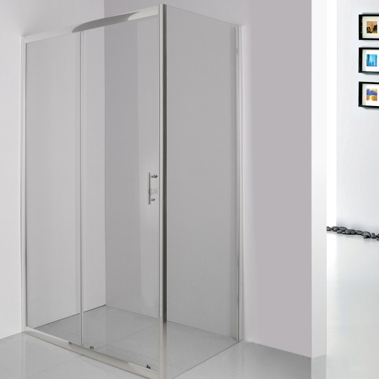 Orabella Viva 110 cm - Καμπίνα αντιστρέψιμη, ευθύγραμμη με σταθερό πλαϊνό 80 cm