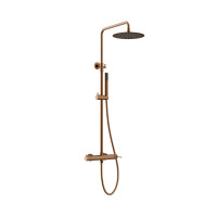 Orabella Terra Rose Gold - Στήλη ντουζ με στρόγγυλη κεφαλή Φ250