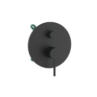 Orabella Preciosa Black matt - Μπαταρία λουτρού, εντοιχισμού 2 σημείων