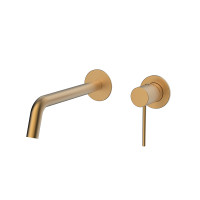 Orabella Preciosa Brushed gold - Μπαταρία νιπτήρος, εντοιχισμού 2 οπών