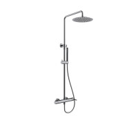 Orabella Marea Gun metal light - Στήλη ντουζ με στρόγγυλη κεφαλή Φ250