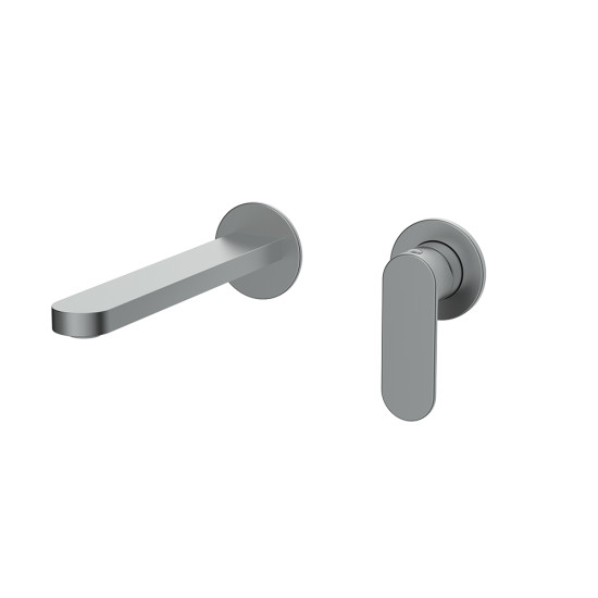Orabella Aspen Gun metal light - Μπαταρία νιπτήρος, εντοιχισμού 2 οπών