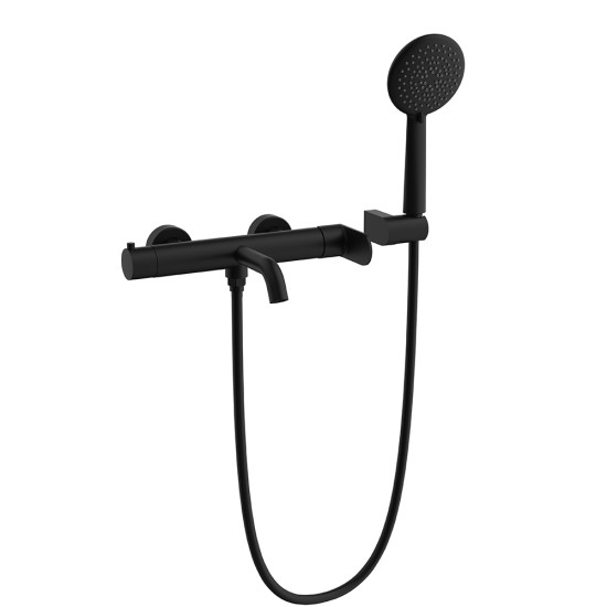 Orabella Oval Black matt - Μπαταρία Λουτρού