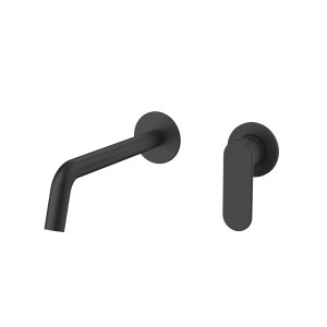 Orabella Oval Black matt - Μπαταρία νιπτήρος, εντοιχισμού 2 οπών