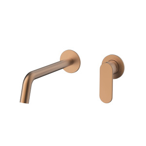Orabella Oval Rose gold - Μπαταρία νιπτήρος, εντοιχισμού 2 οπών