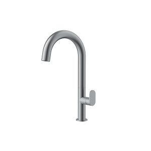 Orabella Oval Gun metal light Ψηλή - Μπαταρία νιπτήρος