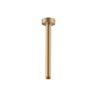 Βραχίονας Ντουζ Οροφής Στρόγγυλος – 17 cm Brushed gold