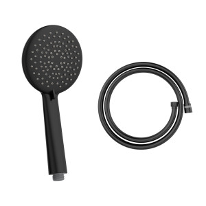 Shower Set - Τηλέφωνο 3 θέσεων και σπιράλ τηλεφώνου black matt