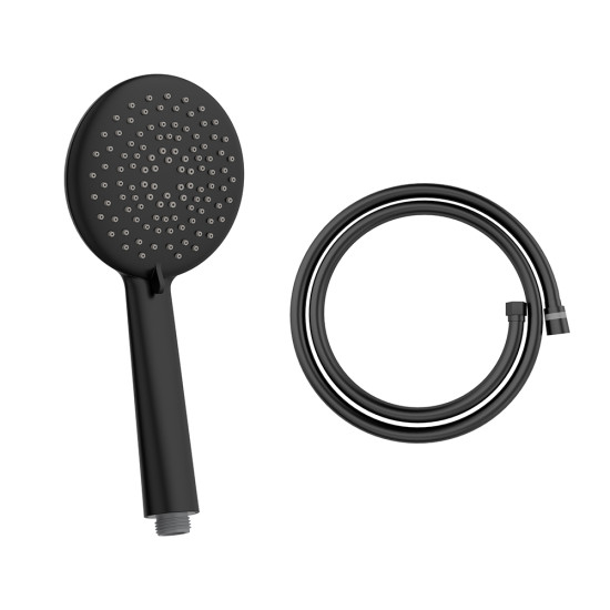 Shower Set - Τηλέφωνο 3 θέσεων και σπιράλ τηλεφώνου black matt