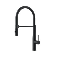 Orabella Bracket Black matt - Μπαταρία Κουζίνας με αποσπώμενο ντουζ 2 ροών