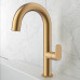 Orabella Oval Brushed gold - Μπαταρία νιπτήρος