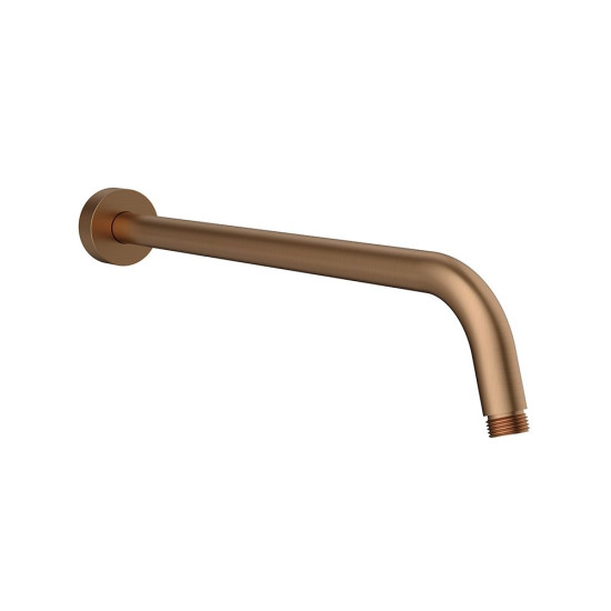 Βραχίονας Ντουζ Στρόγγυλος 40 cm -Brushed  Rose Gold