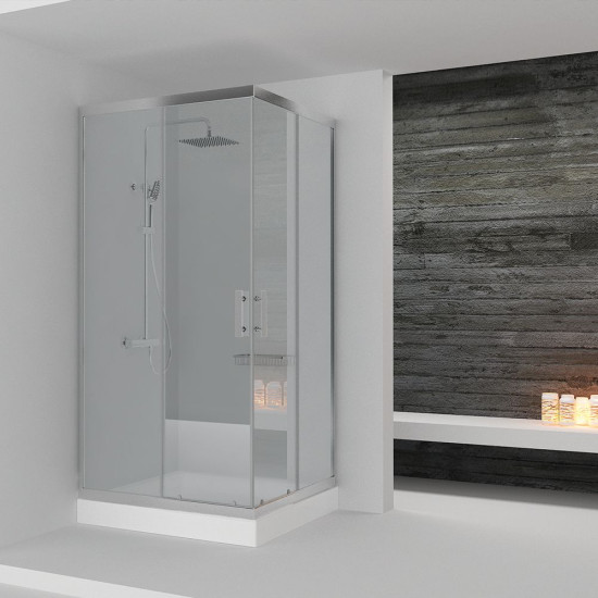 Orabella Vitalia Square Easy Fix H200 120X120 - Καμπίνα Τετράγωνη