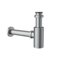 L Shaped Gun Metal Light - Σιφώνι νιπτήρος
