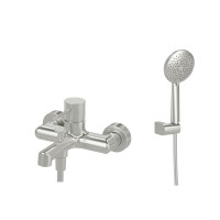 Orabella Terra Brushed Nickel - Μπαταρία Λουτρού