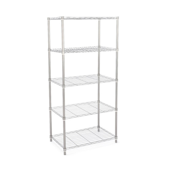 SIDIRELA Μεταλλική παπουτσοθήκη με 5 ράφια ''HOME'' 58Χ35Χ157cm Ε-4036