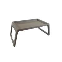 SIDIRELA Τραπεζάκι πτυσσόμενο laptop γκρι 68X35X26cm Ε-2539