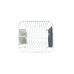 SIDIRELA Πιατοθήκη νεροχύτη μεταλλική λευκή LOFT 32x36x14cm Ε-4141