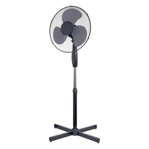 SIDIRELA Ανεμιστήρας ορθοστάτης 45W διαμέτρου 40cm σε γκρι χρώμα Ε-2702