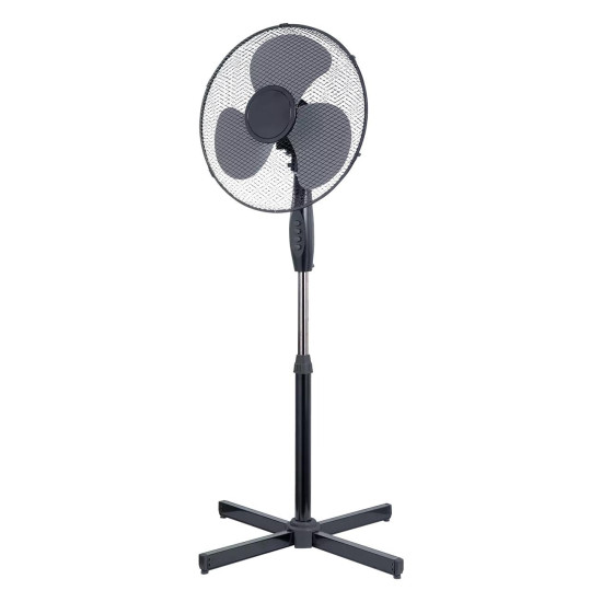 SIDIRELA Ανεμιστήρας ορθοστάτης 45W διαμέτρου 40cm σε γκρι χρώμα Ε-2702