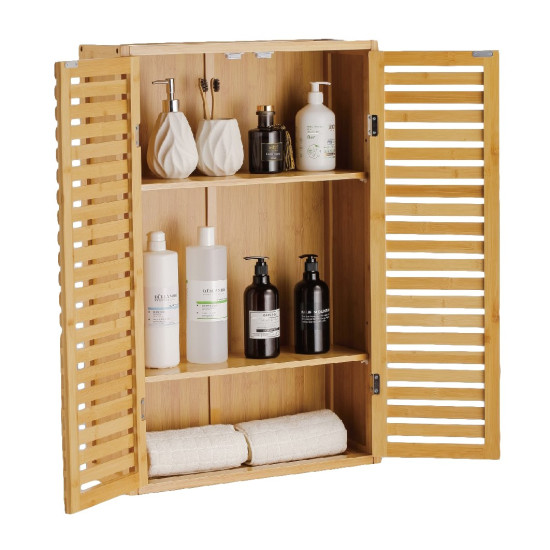 SIDIRELA Ντουλάπι ξύλινο BAMBOO 56Χ20Χ81cm E-4243