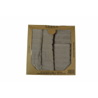 SIDIRELA Σετ πετσέτες μπάνιου 3 τεμάχια LINE γκρι Ε-3481GR