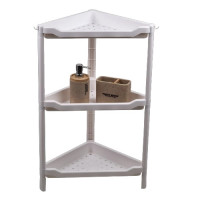 SIDIRELA Ραφιέρα bianco γωνία με 3 ράφια 32Χ32Χ70.5cm Ε-2971