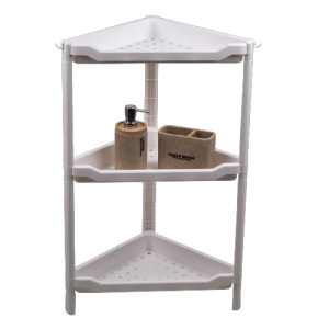 SIDIRELA Ραφιέρα bianco γωνία με 3 ράφια 32Χ32Χ70.5cm Ε-2971