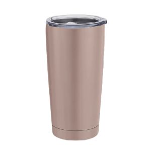 SIDIRELA Ποτήρι θερμός ανοξείδωτο μπεζ-ροζ TOWER 600ml Ε-4263BE