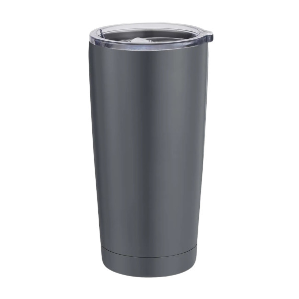 SIDIRELA Ποτήρι θερμός ανοξείδωτο γκρι TOWER 600ml Ε-4263GY