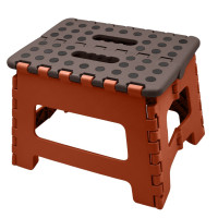 SIDIRELA Σκαμπό μικρό πτυσσόμενο καφέ 29Χ22Χ22cm Ε-1326BR