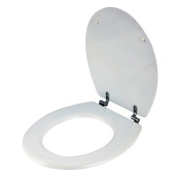SIDIRELA Καπάκι WC MDF λευκό 42.5Χ36cm E-1091