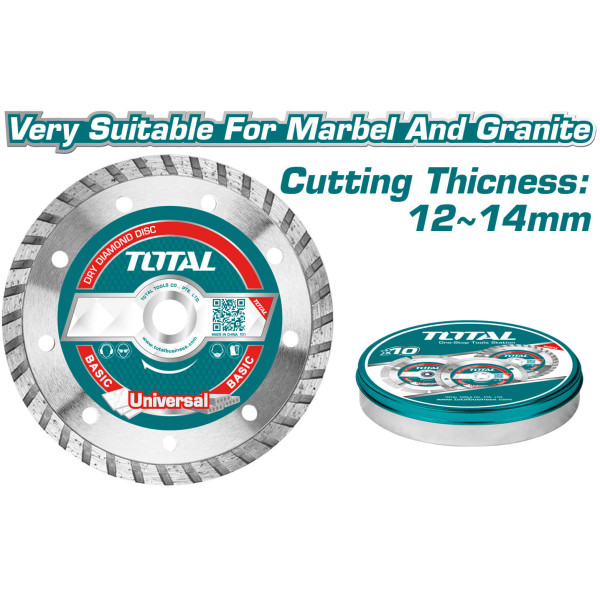 TOTAL Διαμ/δισκος TURBO ξηράς κοπής 230mm TAC2132303M