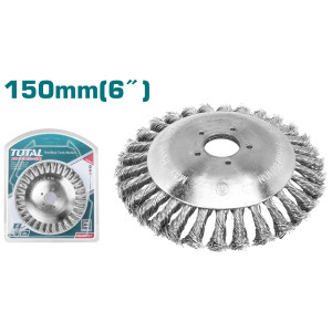 TOTAL Κεφαλή μεσινέζας UNIVERSAL συρματόβουρτσα Φ 150mm/ 6'' TAC39061