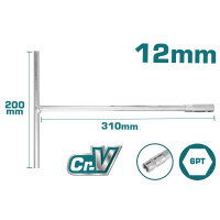 TOTAL Επαγγελματικό ταφ ίσιο 12mm THTSW1206