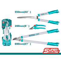 TOTAL Σετ ψαλίδια κλάδου 3 τεμάχια SUPER SELECT  THT1578033