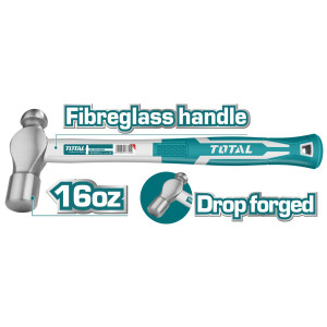 TOTAL Σφυρί μπάλας πλαστική λαβή 450gr THT74166