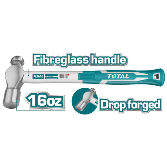 TOTAL Σφυρί μπάλας πλαστική λαβή 450gr THT74166