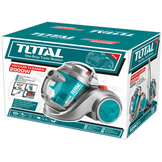 TOTAL Ηλεκτρική σκούπα ξηρής αναρρόφησης  2000W TVC20258