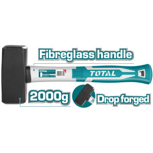 TOTAL Βαριοπούλα πλαστική λαβή 2000gr THT7220006