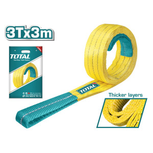 TOTAL Σαμπανί ιμάντας ανύψωσης 3Τ / 3m / 90mm THTWS0303