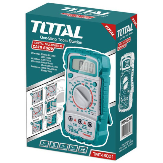 TOTAL Πολύμετρο ψηφιακό TMT46001
