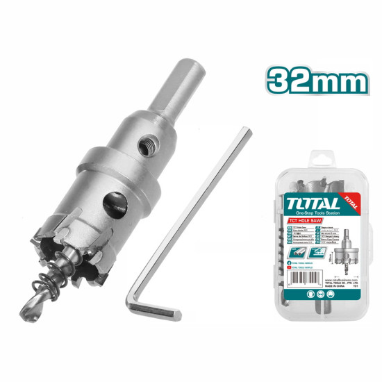 TOTAL Ποτηροτρύπανο καρβιδίου inox/σιδήρου 32mm  TAC48321
