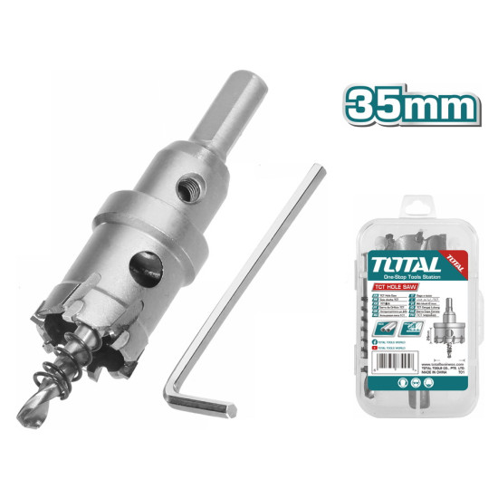 TOTAL Ποτηροτρύπανο καρβιδίου inox/σιδήρου 35mm  TAC48351