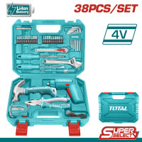 TOTAL Σετ κατσαβίδια μπαταρίας Li-ion 4V 38 τεμάχια SUPER SELECT THKTHP10386