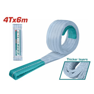 TOTAL Σαμπανί ιμάντας ανύψωσης 4Τ / 6m / 120mm THTWS0406