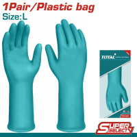 TOTAL Γάντια PVC LARGE TSP1801