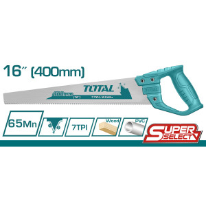 TOTAL Σεγάτσα ξύλου και πλαστικών 16''/400mm THT551663D