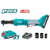 TOTAL Σετ καστάνια 3/8" μπαταρίας Li-ion 20V / 2Ah / 1 μπαταρία TDRLI206015