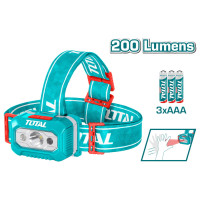 TOTAL Επαγγελματικός φακός κεφαλής LED 100-200 Lumens THL013AAA6
